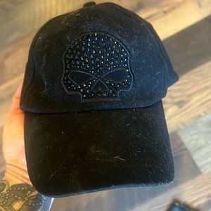 Womens Adjustable LIKE NEW Harley Davidson Ball Cap BLING